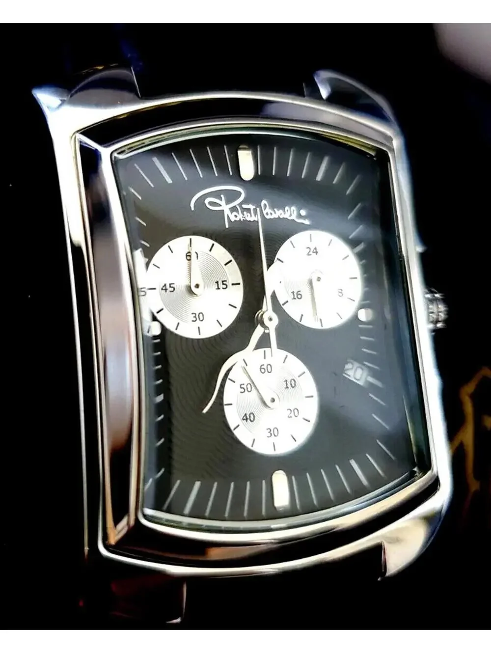 Authentic Roberto Cavalli Black Dial Designer Men's Watch‎ New